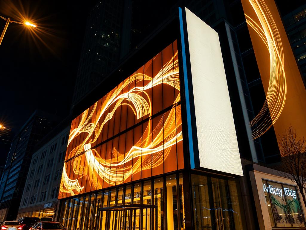 Divulgação no painel LED frontal