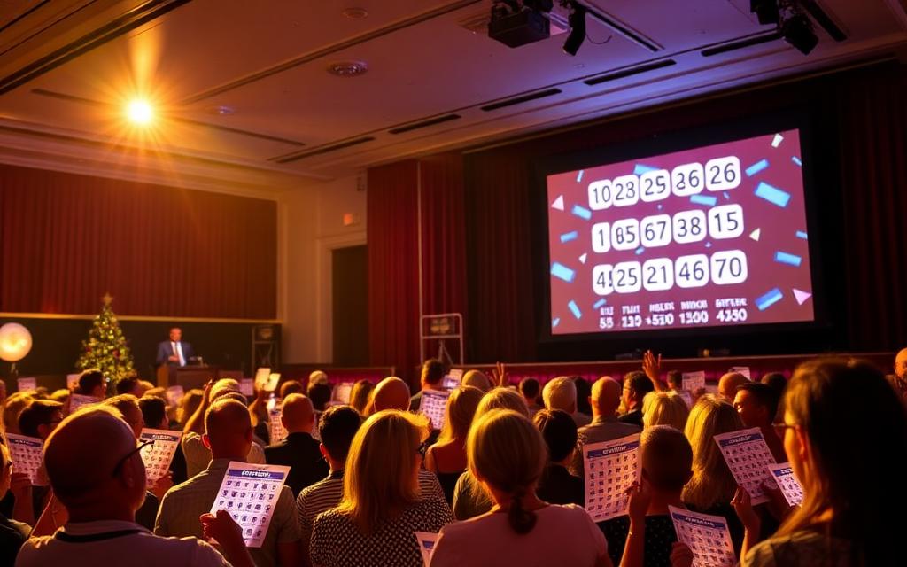 Exemplo de Bingo corporativo em evento