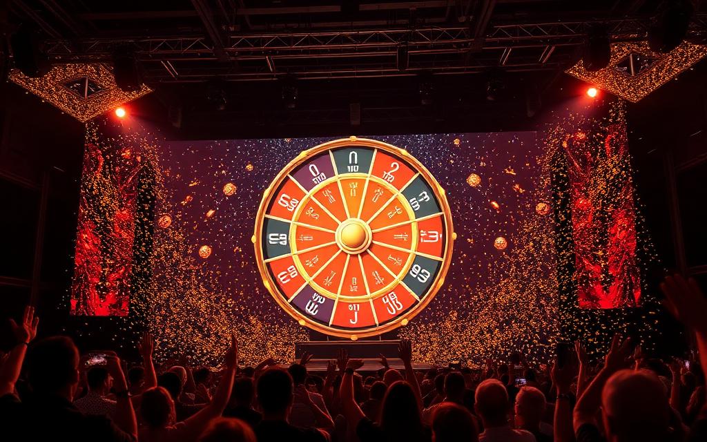 Exemplo de Roleta de prêmios em evento